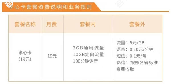 2023年中国电信低月租套餐资费价格表