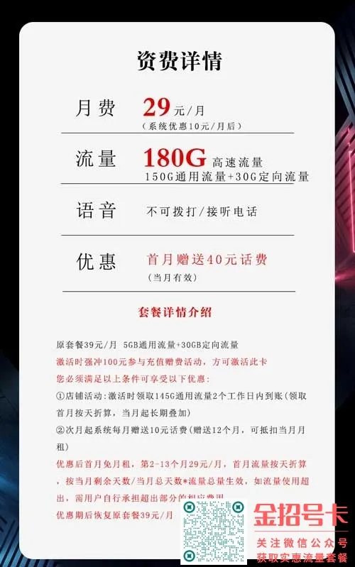 如何选择适合自己的流量卡，电信29元180G大虎卡是否划算？
