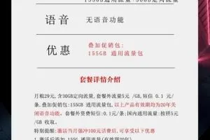河南星卡流量版29元版（附在线办理入口）