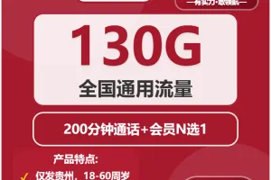 2026年02月中旬贵州大流量套餐套餐推荐：贵州广电、联通流量卡怎么办理