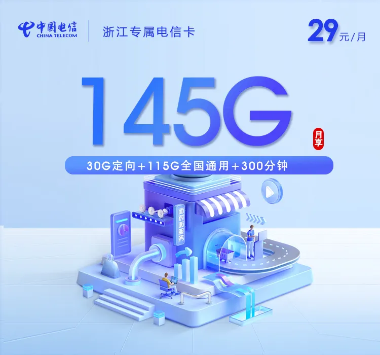 2026年7月下旬杭州大流量套餐购买攻略,杭州联通、电信、移动、广电流量卡大全