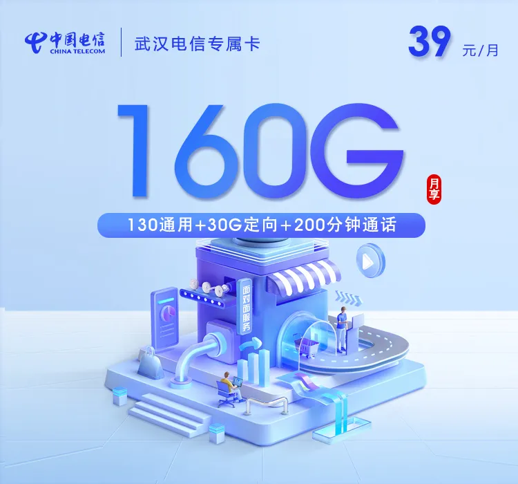 2026年7月下旬湖北联通、电信、移动、广电电话卡办理哪个最划算?